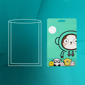 Túi zip 3 cạnh có tai treo