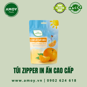 Túi zipper in ấn cao cấp cho cam thái lát sấy dẻo