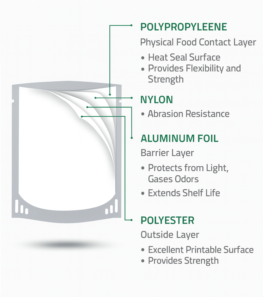 Technical Layer Structure of Retort Pouch