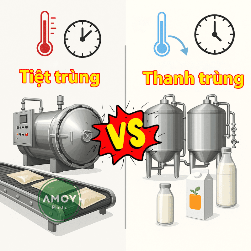 So sánh tiệt trùng và thanh trùng khác nhau như nào