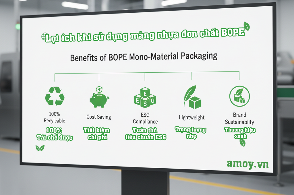 Lợi ích cho doanh nghiệp khi sử dụng bao bì BOPE