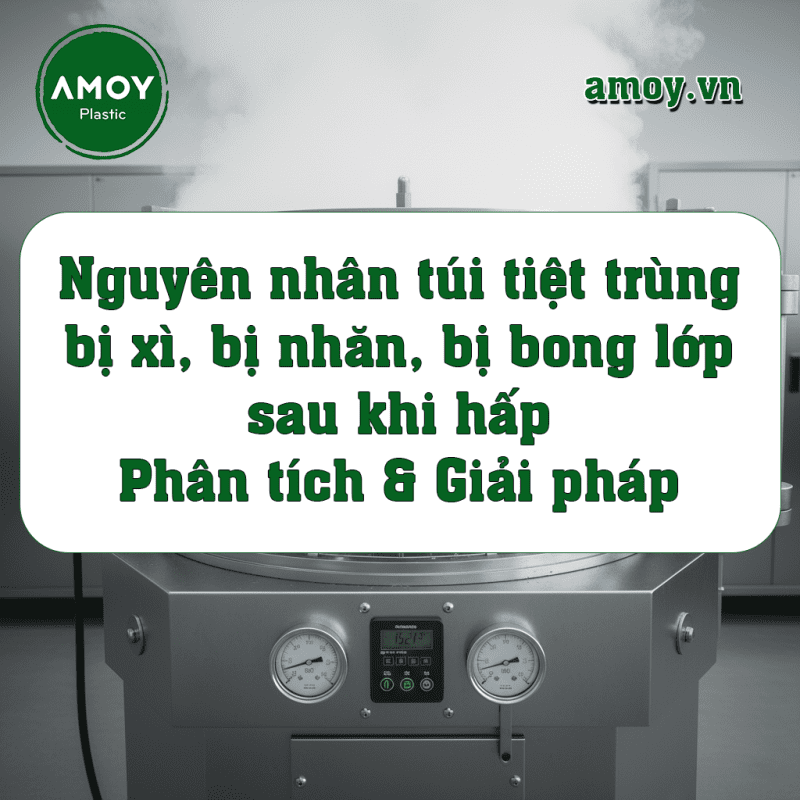Nguyên nhân túi tiệt trùng bị xì, bị nhăn, bị bong lớp sau khi hấp – Phân tích & Giải pháp