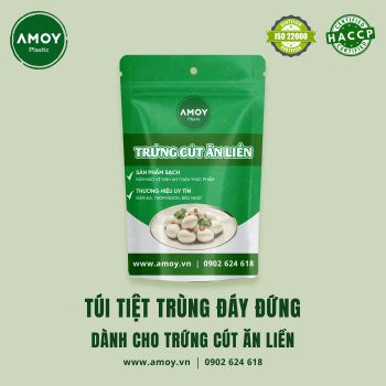 Trứng tiệt trùng zipper dành cho trứng cút ăn liền