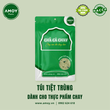 Túi tiệt trùng dành cho thực phẩm chay có in ấn